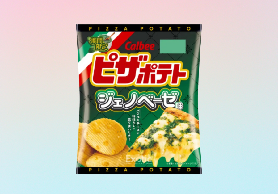 Calbee Pizza Pesto Genovese Flavoured Potato Chips