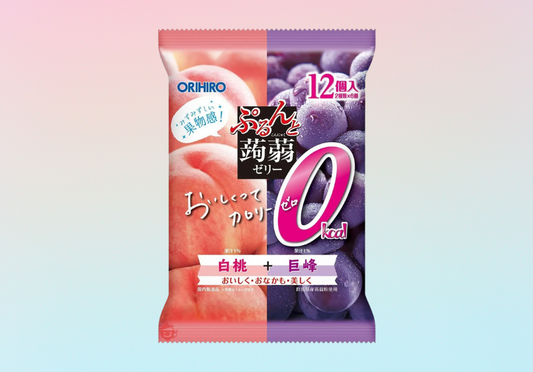 Orihiro Konjac Jelly Peach & 0 Cal Grape