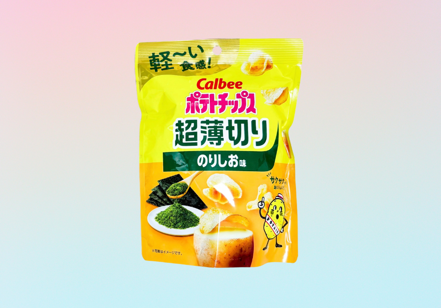 Calbee Ultra Thin Sliced Seaweed Salt Potato Chips