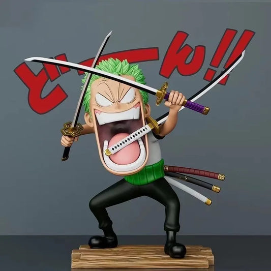 15Cm One Piece Luffy Figures Three Captains Sanji Monkey D Luffy Roronoa Zoro Action Figure the Hungry Trio PVC Anime Model Toys
