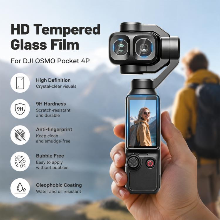 DJI Osmo Pocket 4P lens and screen protector by Okashiya, photo 2 of 9