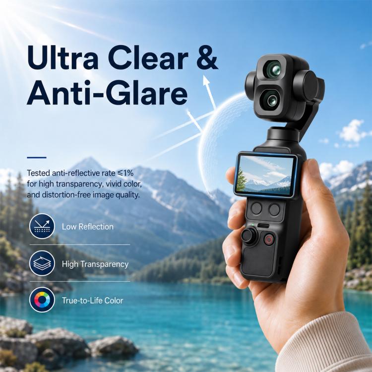 DJI Osmo Pocket 4P lens and screen protector by Okashiya, photo 6 of 9