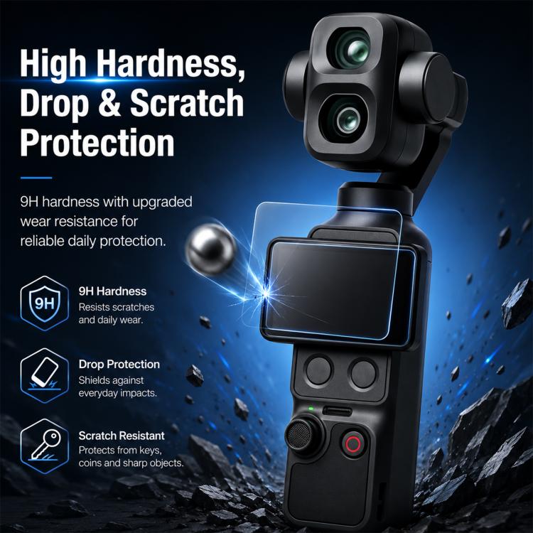 DJI Osmo Pocket 4P lens and screen protector by Okashiya, photo 7 of 9