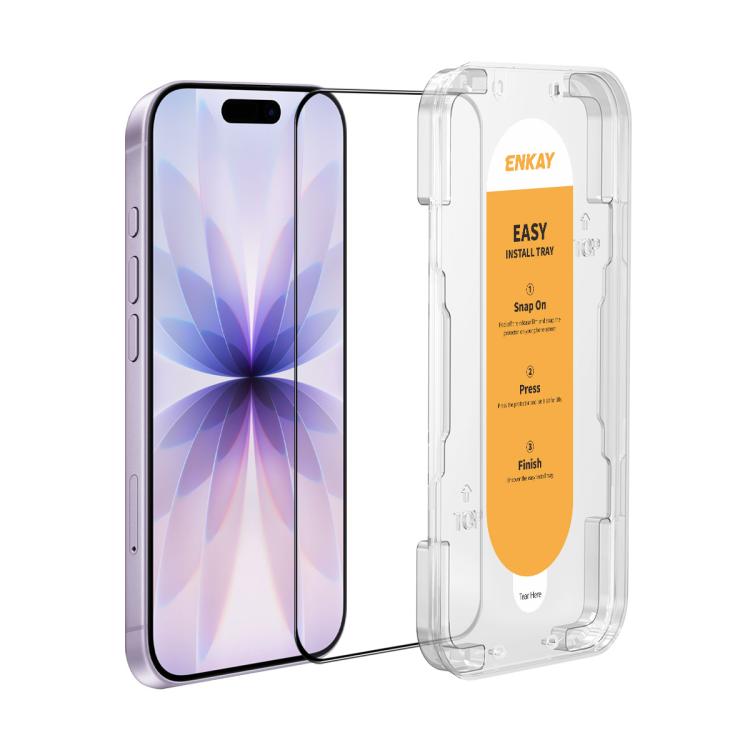 iPhone tempered glass screen protector with install tray by Okashiya, photo 11 of 12