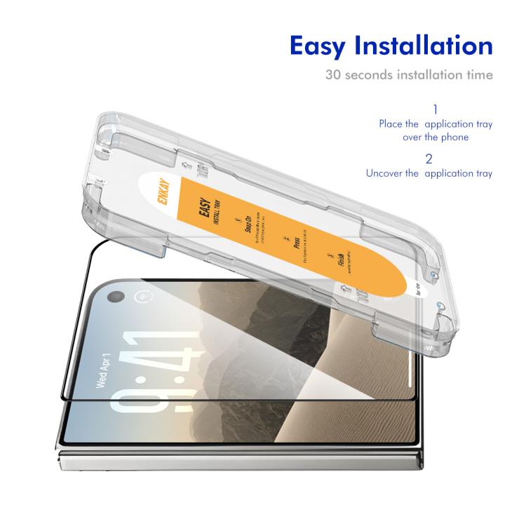 iPhone tempered glass screen protector with install tray by Okashiya, photo 2 of 12