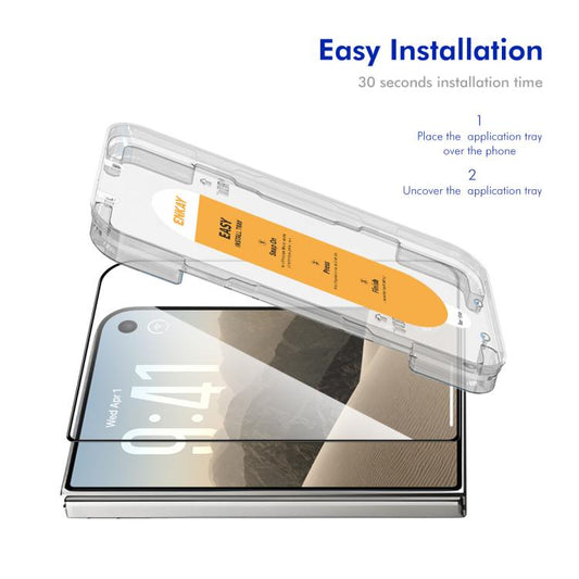 iPhone tempered glass screen protector with install tray by Okashiya, photo 2 of 12
