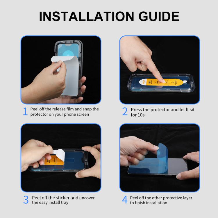 iPhone tempered glass screen protector with install tray by Okashiya, photo 6 of 12